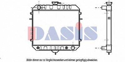 AKS DASIS 150038n -  Радиатор, охлаждение двигателя